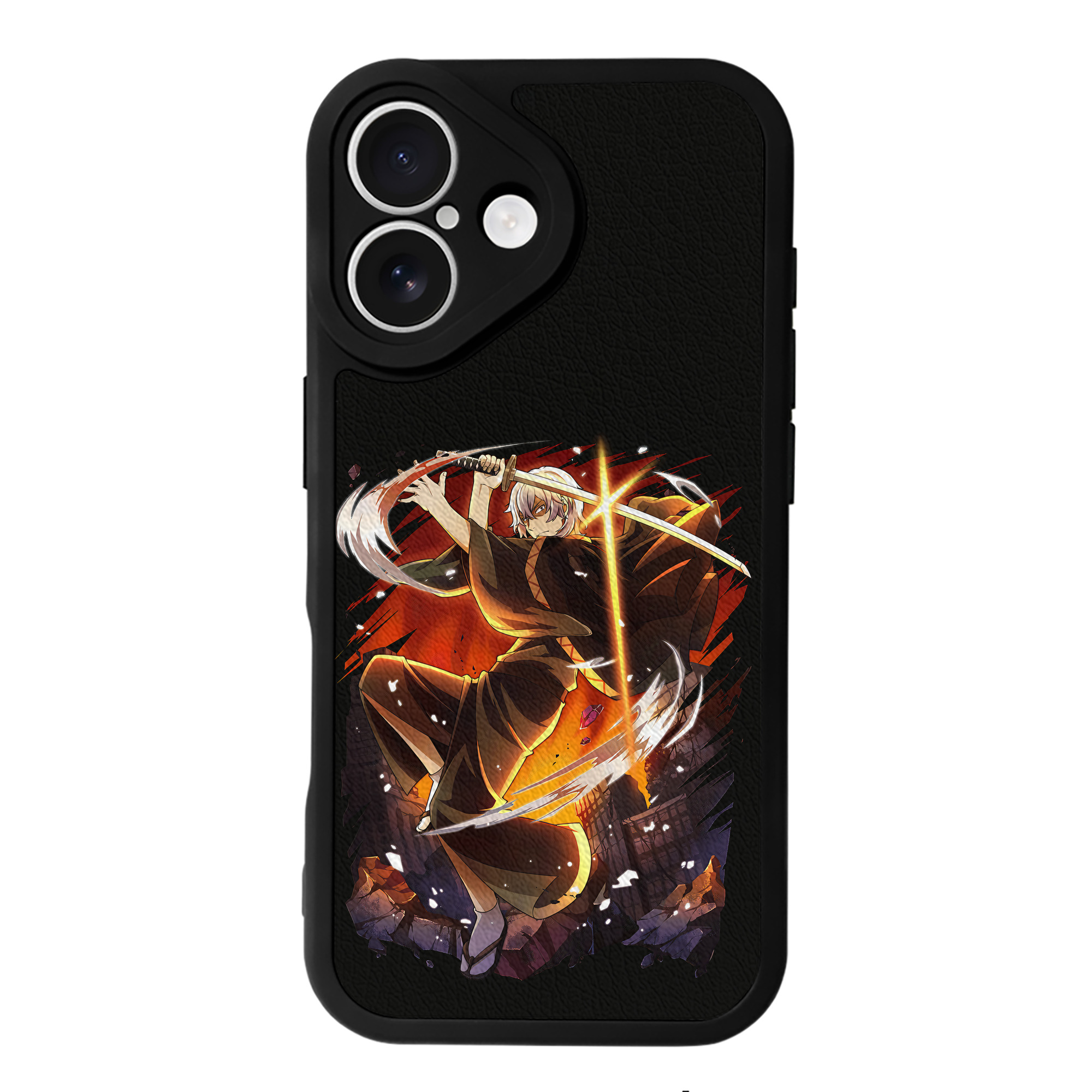 （画像用） 文豪ストレイドッグス Bungo Stray Dogs 【iPhone 16シリーズ対応】シリコンスマホケース（レザー調） 材質：シリコン